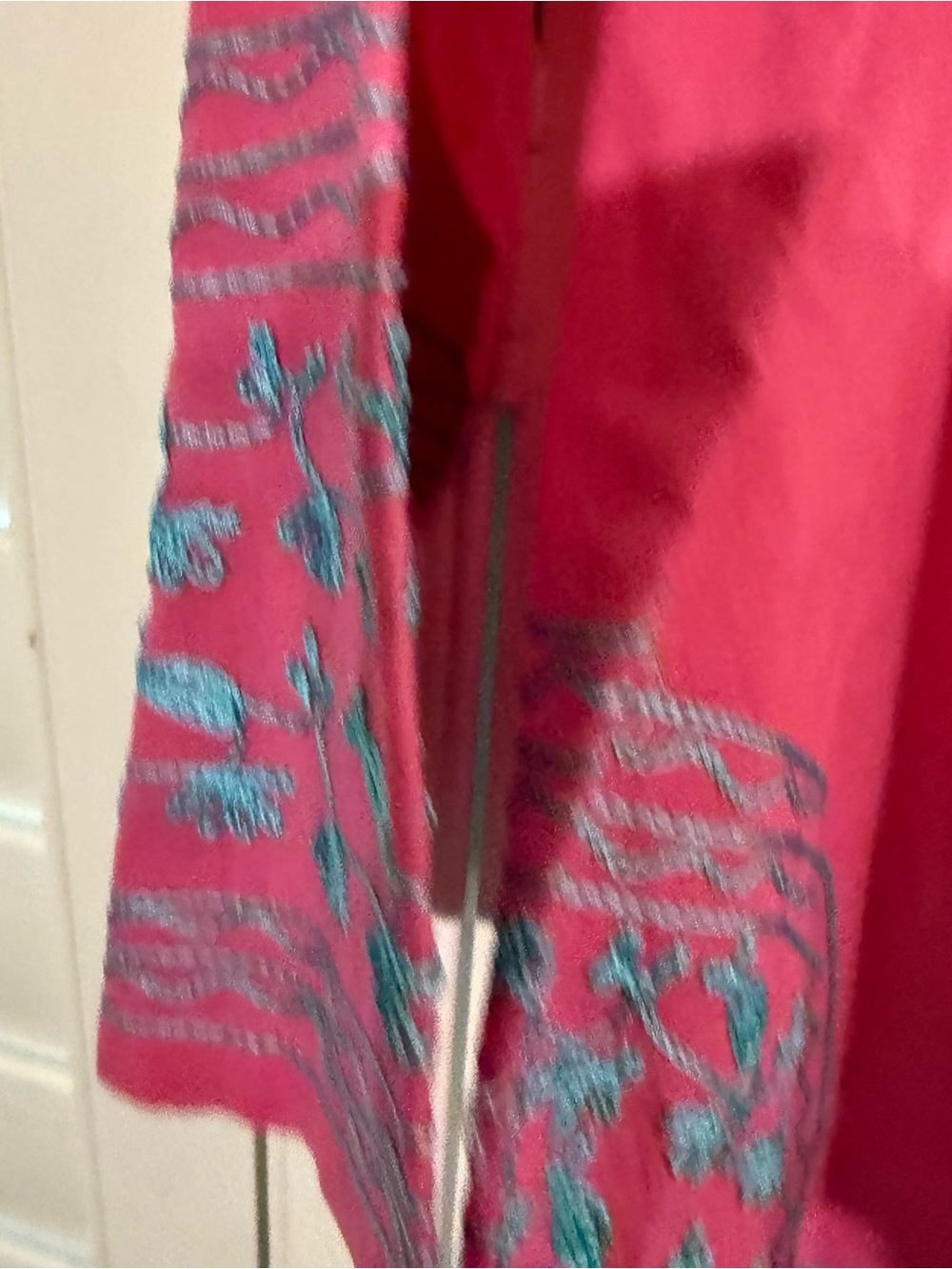 Womens Pink Embroidered Tunic Top by Gretchen Scott Designs XL - Picture 8 of 11